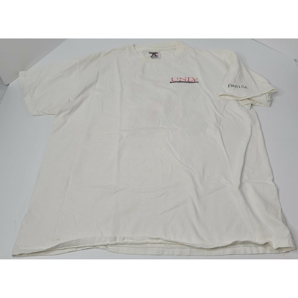 Vintage 90s UNLV Runnin Rebels Basketball T Shirt XL Single Stitch Baned Mascot
